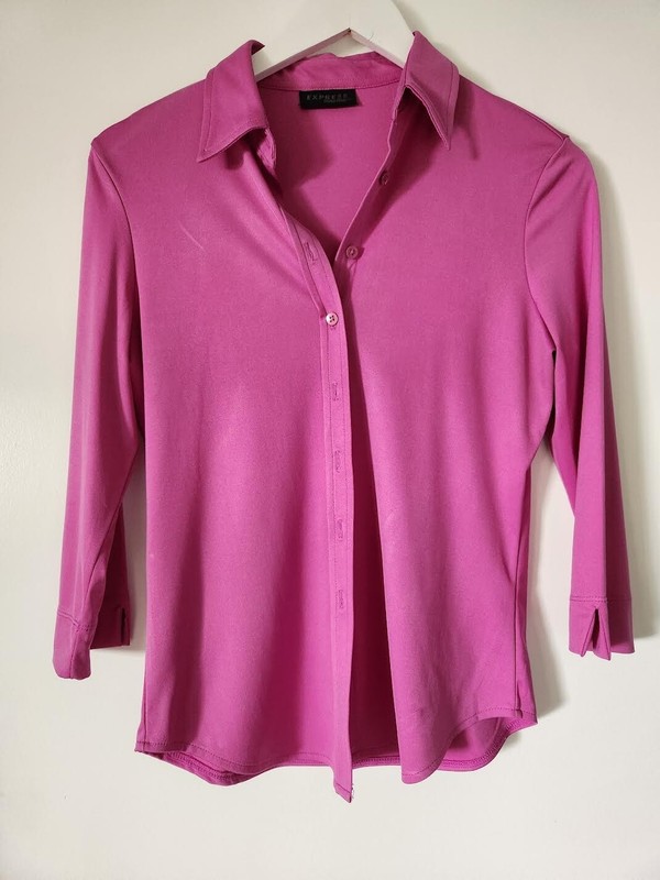Beautiful Pink Easy Care Blouse M