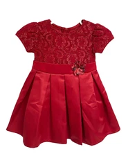 Brooke Lindsay toddlers girls formal party red dress size 2T