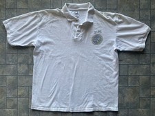 Vintage Cotton Deluxe Polo Shirt Men XL Lockheed Martin AC UHF F/O F9 Navy Space