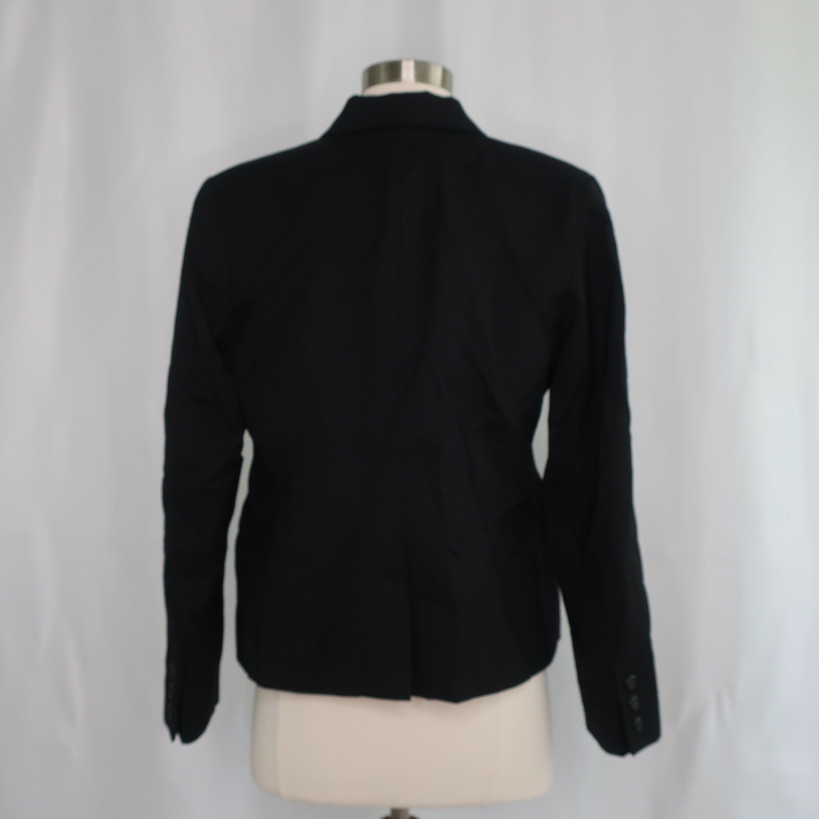 VTG Pendleton Petite Solid Black 2 Button Jacket … - image 6