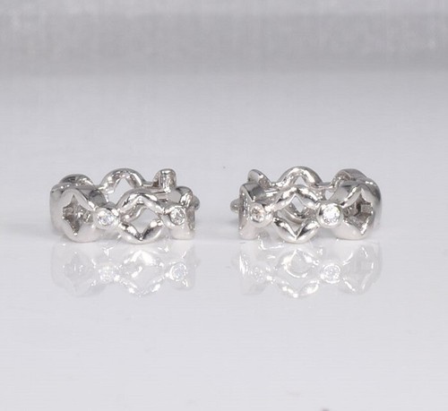 9K Gold Filled Plain Men / Kid/ Lady Small Med Hoop Huggies Sleeper Earring Xmas - Picture 14 of 49