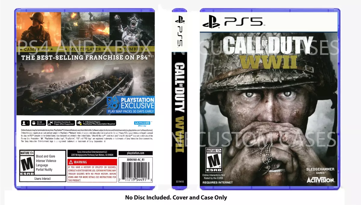 Call of Duty WWII Playstation 4 PS4 PS5 WW2 World War 2 Activision Shooter  47875881525