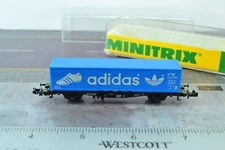 Minitrix 3563 ADIDAS Container Car N Scale