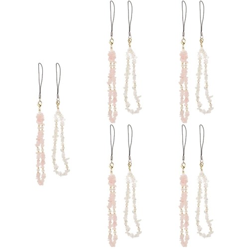 5 PCS Mobile Phone Chain Ladies Colorful Beaded Lanyard Charms Strap Aesthetic - 第 7/12 張圖片