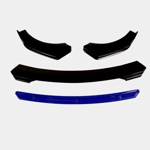 For Mitsubishi Lancer EVO Front Bumper Lip Splitter Spoiler Body Kit Glossy Blue - Image 4 of 4