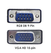 New RGB D-sub 9-Pin To D-sub 15 Pin VGA Video Adapter Cable