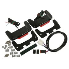 Saddlebag Saddle Bag Lid LED Spoiler Fit For Harley Touring Street Glide 93-13