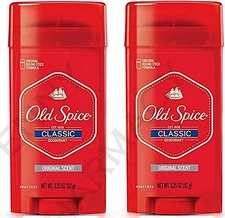 Old Spice Deodorant Solid CLASSIC ORIGINAL SCENT 3.25oz ( 2 pack ) red /