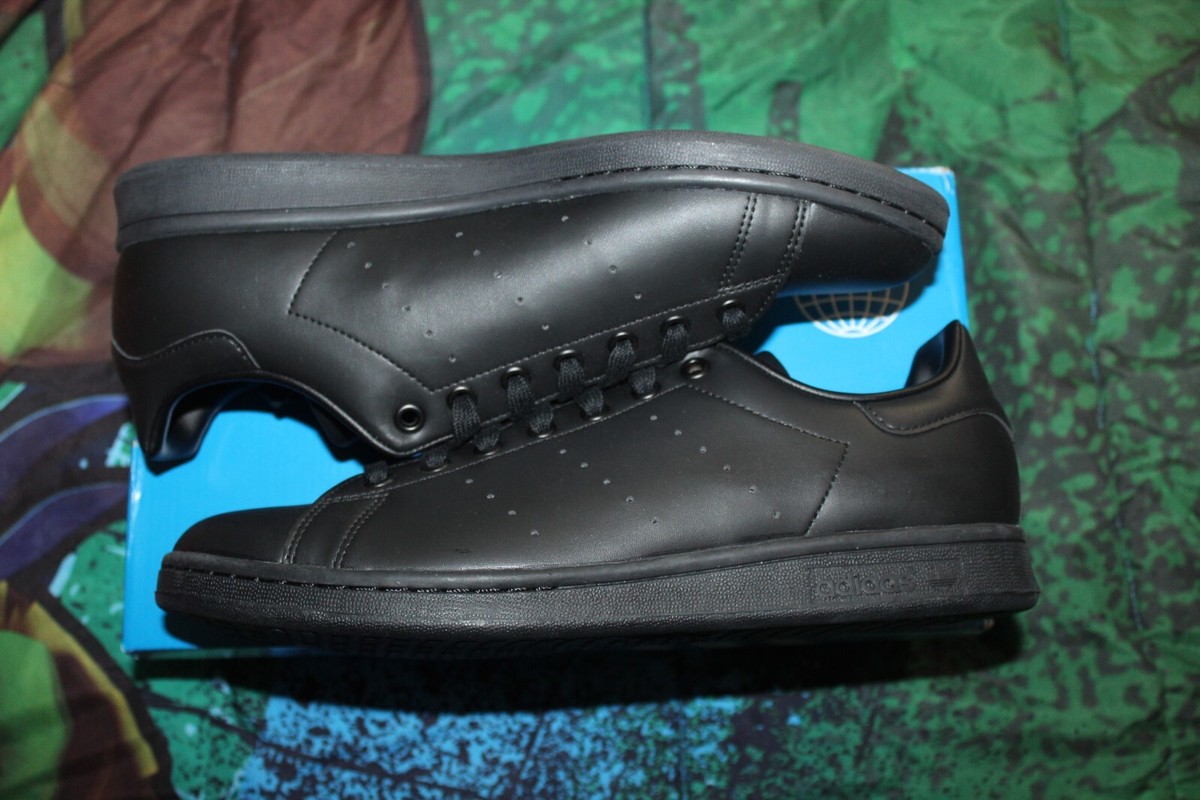 Size 10 - adidas Stan Smith Triple Black for sale online | eBay