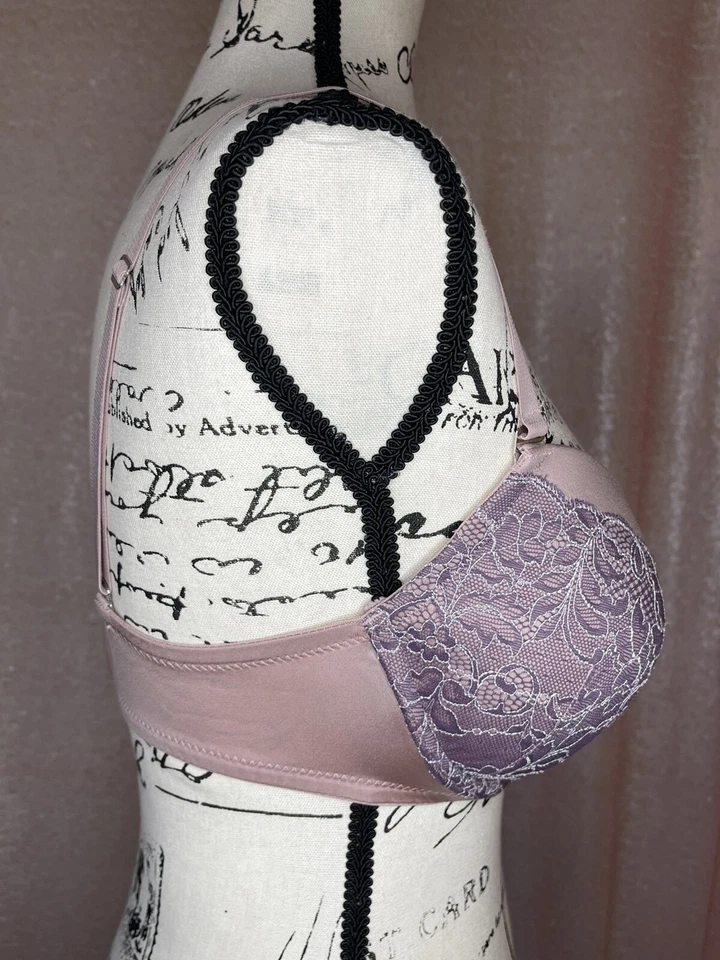 Fredericks of Hollywood Bra Size 34D Pink Lace Removable Pads Multi-way Strap - Image 4 of 4