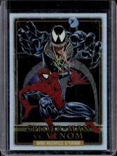 2024 Marvel Masterpieces '92 Platinum Spider-Man vs. Venom Battle Rainbow #BS-4