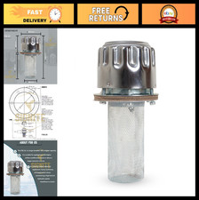 Flange Type Breather Cap 25CFM, Hydraulic Cylinder Vent Oil Cap, 40 Micron Filte