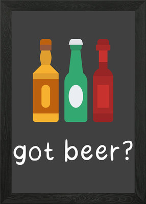 Got Beer Framed Wall Art Poster Canvas Print Picture