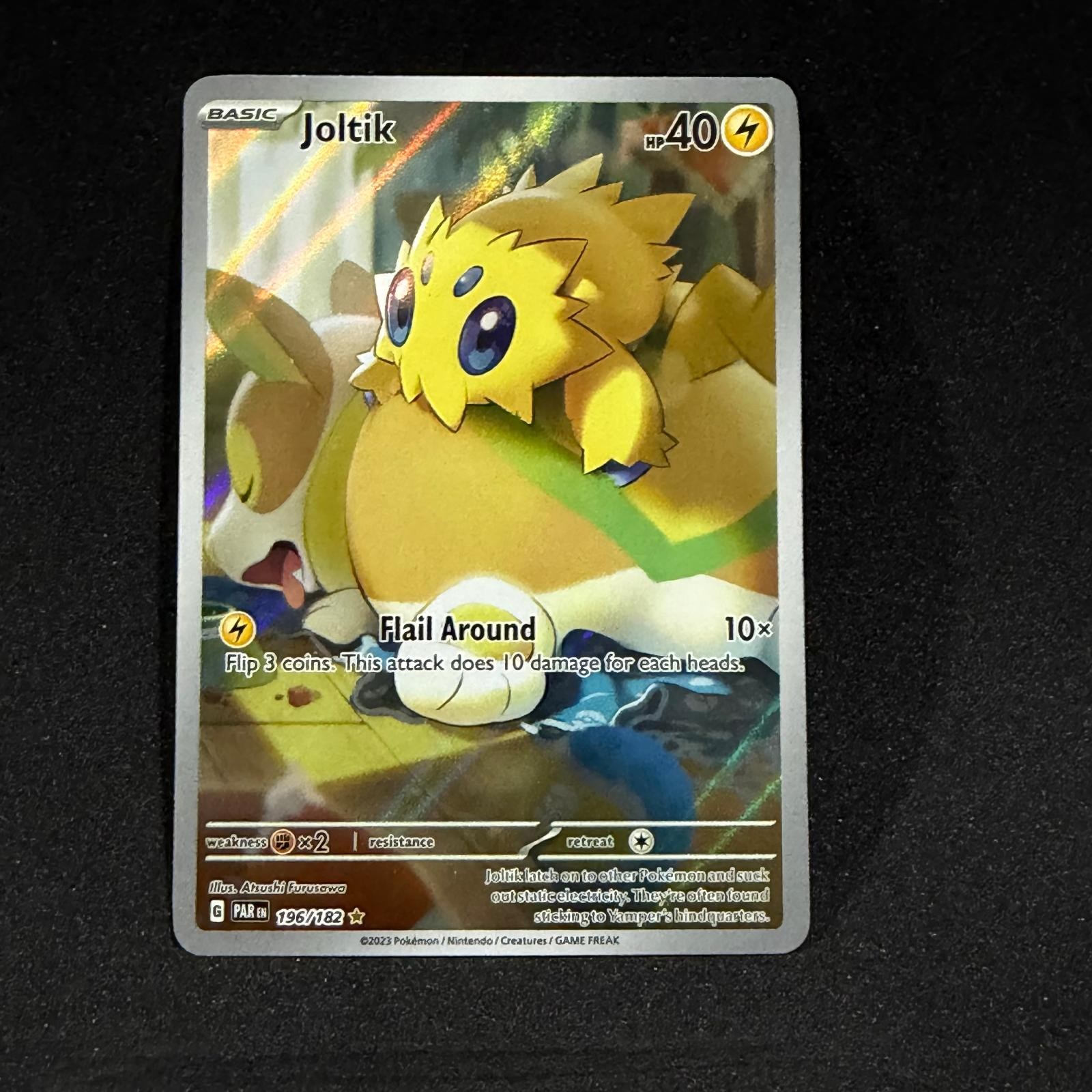 JOLTIK 196/182 Illustration Rare Paradox Rift Pokemon Holo NM/M NM/M