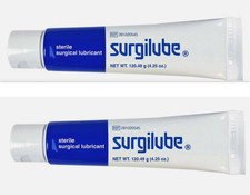 Surgilube Surgical Lubricant Sterile Jelly - 4.25 oz each 2 Pack Exp : 06/2026