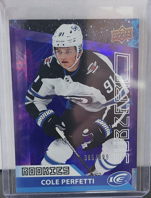 2021-22 UD Ice Hockey Subzero Cole Perfetti SZ-29 /999 Winnipeg Jets Combined