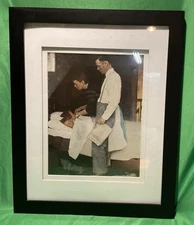 Norman Rockwell ( The Outing 1947 ) Framed Print 16” X 20”