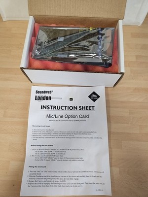 BSS SoundWeb London Mikrofon/Line Option Karte S-B9088C-06 *inkl. MwSt*