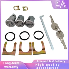 For Chevy Pontiac Buick Ignition Door Trunk Lock Switch Cylinder W/ Keys Set