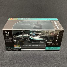 63 Burago F1 1 43 2025 Mercedes-Amg W16 No.63 George Russell Driver With Special