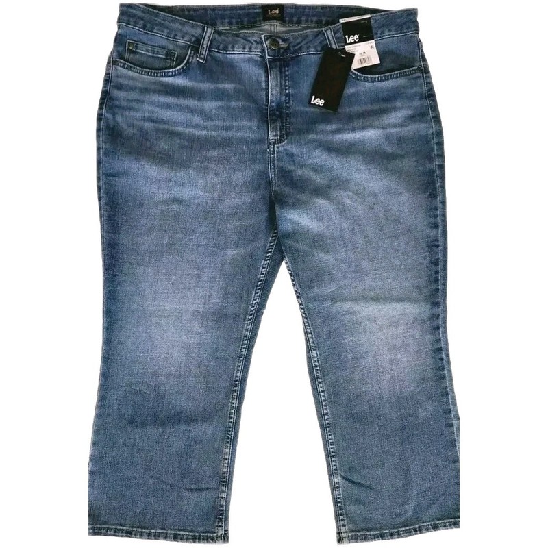 NEW!!! LEE SZ 20 FUNDAMENTAL CROPPED HIGH-RISE  STRETCH JEANS WOMEN'S 