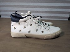 Joules Coast Pump Mid High Top Sneakers Women’s UK 7 EU 41  Embroidered Bee 
