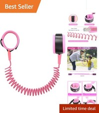 Comfortable Pink Child Leash - Elastic 8.2ft Wristband for Active Toddlers