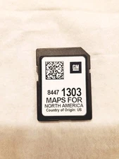 CHEVROLET GMC CADILLAC NAVIGATION SD CARD 8447 1303 FACTORY GM OEM