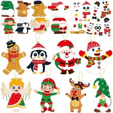 384 Pcs Christmas Craft Kits For Kids Christmas Diy Sticker Game Craft Ornament