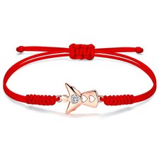 Guardian Angel Bracelet for Women, Hand Braided Rope Angel Pendant Bracelet, Bir