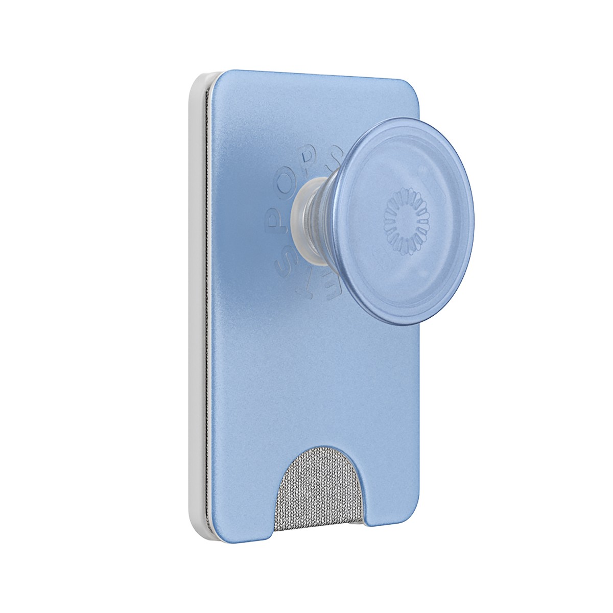 PopWallet bleu avec porte-carte intégré anti-chute pour mobile