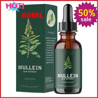 Mullein Leaf Extract Tropfen Lunge Reinigen Natürliche Kräutertropfen 60ml