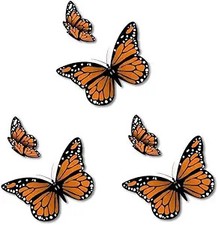 Butterfly Flying Vinyl Sticker Decal for Car, Truck, SUV, Van Window, Bumper, Wa