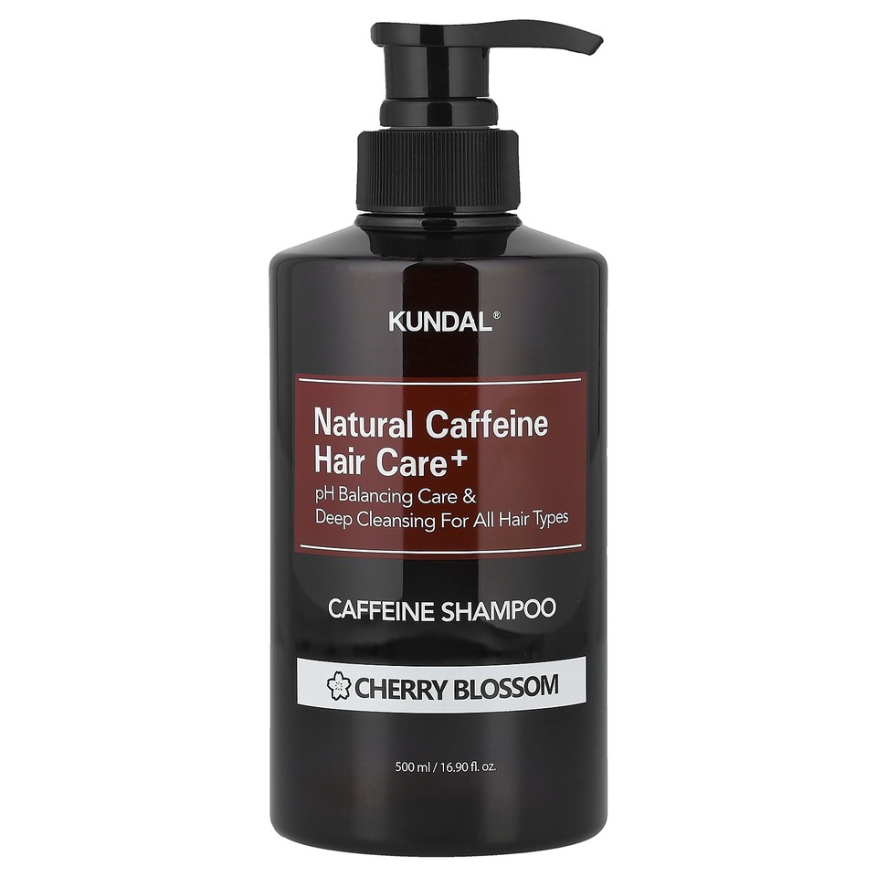 Natural Caffeine Hair Care+ Shampoo, For All Hair Types, Cherry Blossom , 16.9