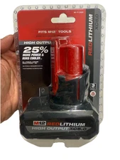 For Milwaukee 48-11-2450M12 12Volt Lithium-Ion XC Extended Capacity Battery Pack