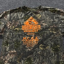 Clarkfield Outdoors T-Shirt Mens Size XL Camo Safety Summit Graphic USA Made Tee