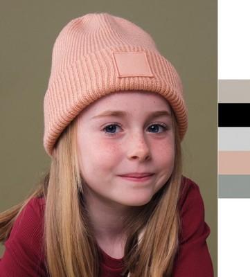 Beechfield Kids Deep Cuffed Tonal Patch Beanie B336B Beanie NEU