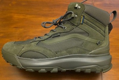 Vans MTE Mens 11.5 Crestline Waterproof All Terrain Green Hiking Boots Womens 13
