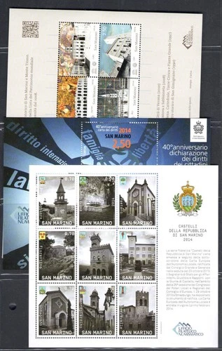 2013 San Marino, Complete Year, 16 Values + 8 Sheets - MNH**