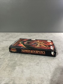 Swords and Serpents (Nintendo NES, 1990) Complete CIB Box Manual Poster Insert