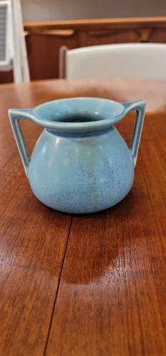 Rookwood Pottery Robins Egg Blue Buttressed Handles Arts & Crafts, 1928
