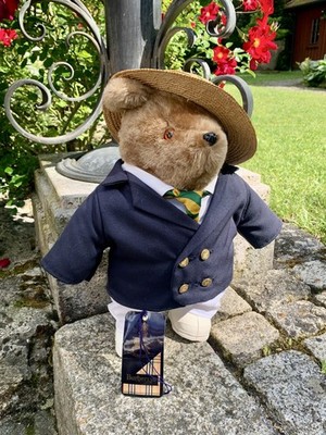 Künstlerteddy/Künstlerbär/Bear Original BURBERRYS-Bär! Tolle Kleidung! SELTEN 