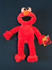 Large Elmo 18" Sesame Street Plush Toy Soft Round 1 NEW