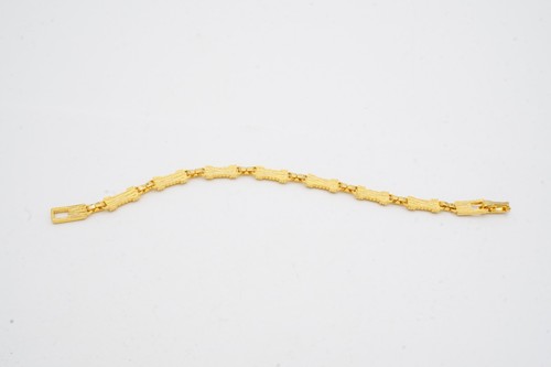 Vintage Armband goldfarben strukturiert 7 Zoll - Bild 6 von 8