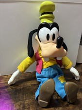 Disney Goofy Plush Stuffed Animal Doll Vintage Large Plastic Head, Hands, Feet