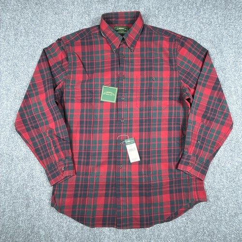 Filson, Vintage Filson Shirt Mens Large Red Green Tartan Plaid Button Heritage Americana