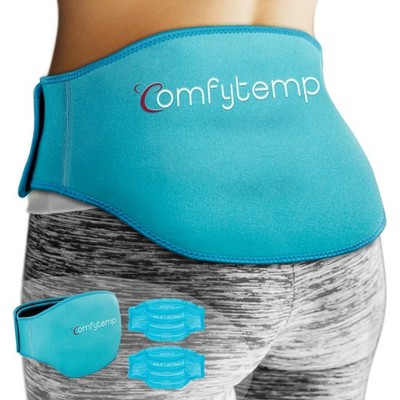 Comfytemp Ice Pack for Back Pain Relief, 2 Pcs, Sciatica Ease Standard, Blue