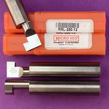 MICRO 100  RRL-250-12  Carbide Retaining Ring Bar; 1/2” Shank🎯Machinist