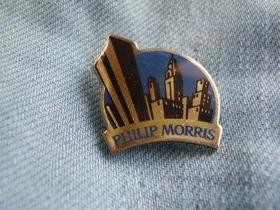 Pin Philip Morris Zigaretten Industrie gegründet 1847 New York City USA