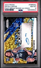 2024-25 Prizm- Devin Carter #FBR-DSC Fast Break Rookie Auto Gold 05/10 PSA8